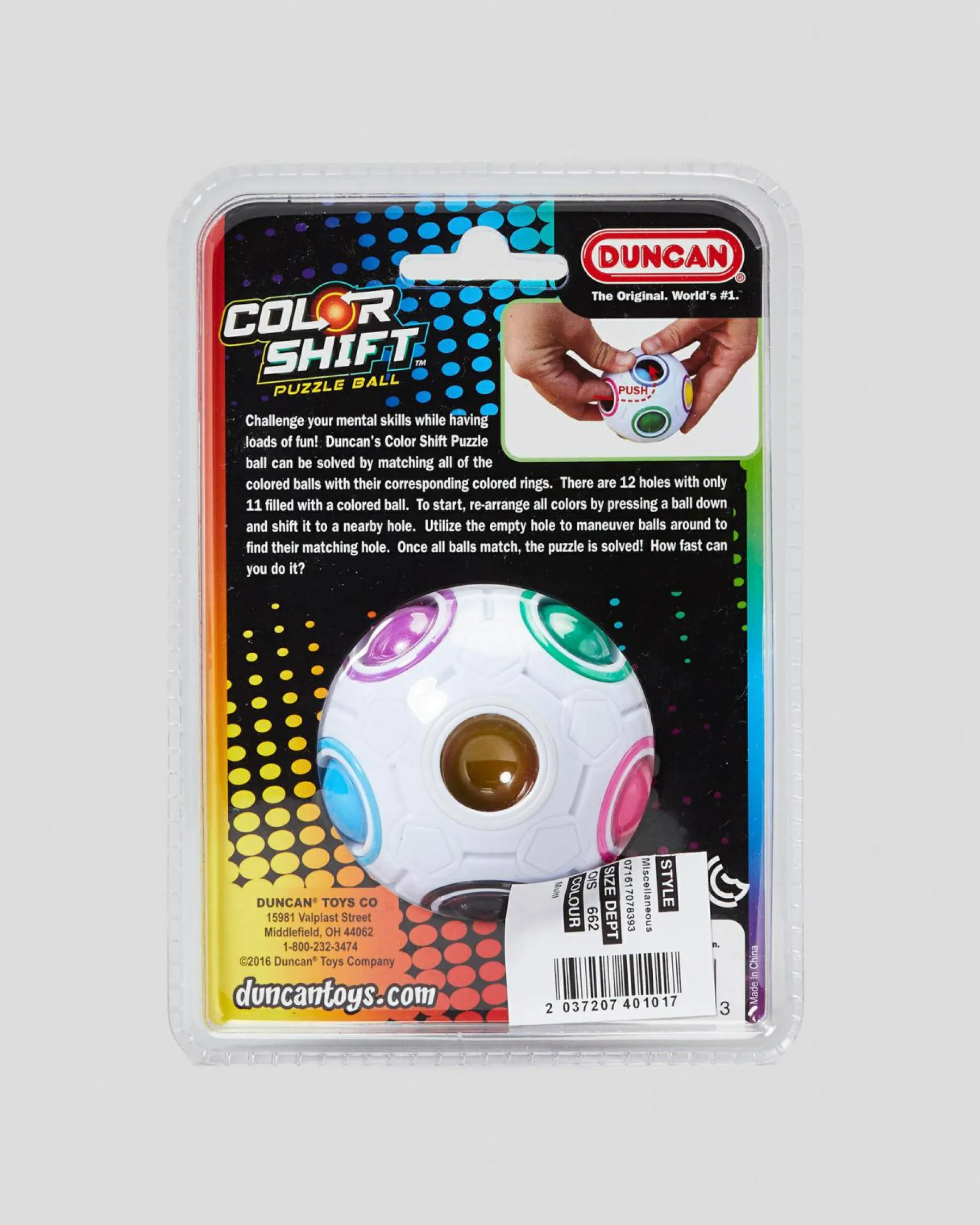 Gifts & Novelty*Miscellaneous Duncan Color Shift Puzzle Ball Multi