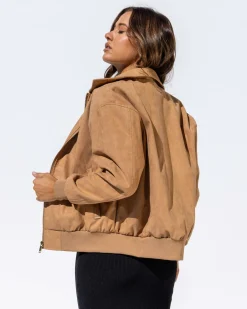 Jackets & Coats*Ava And Ever Dune Faux Suede Jacket Camel