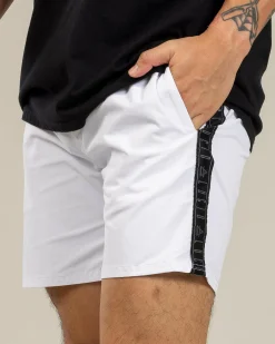 Shorts & Bottoms*Lucid Echo Elastic Waist Shorts White