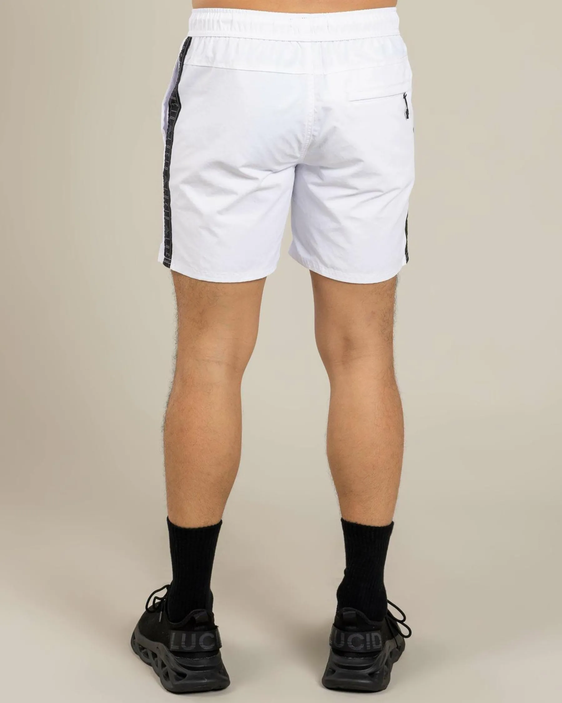 Shorts & Bottoms*Lucid Echo Elastic Waist Shorts White