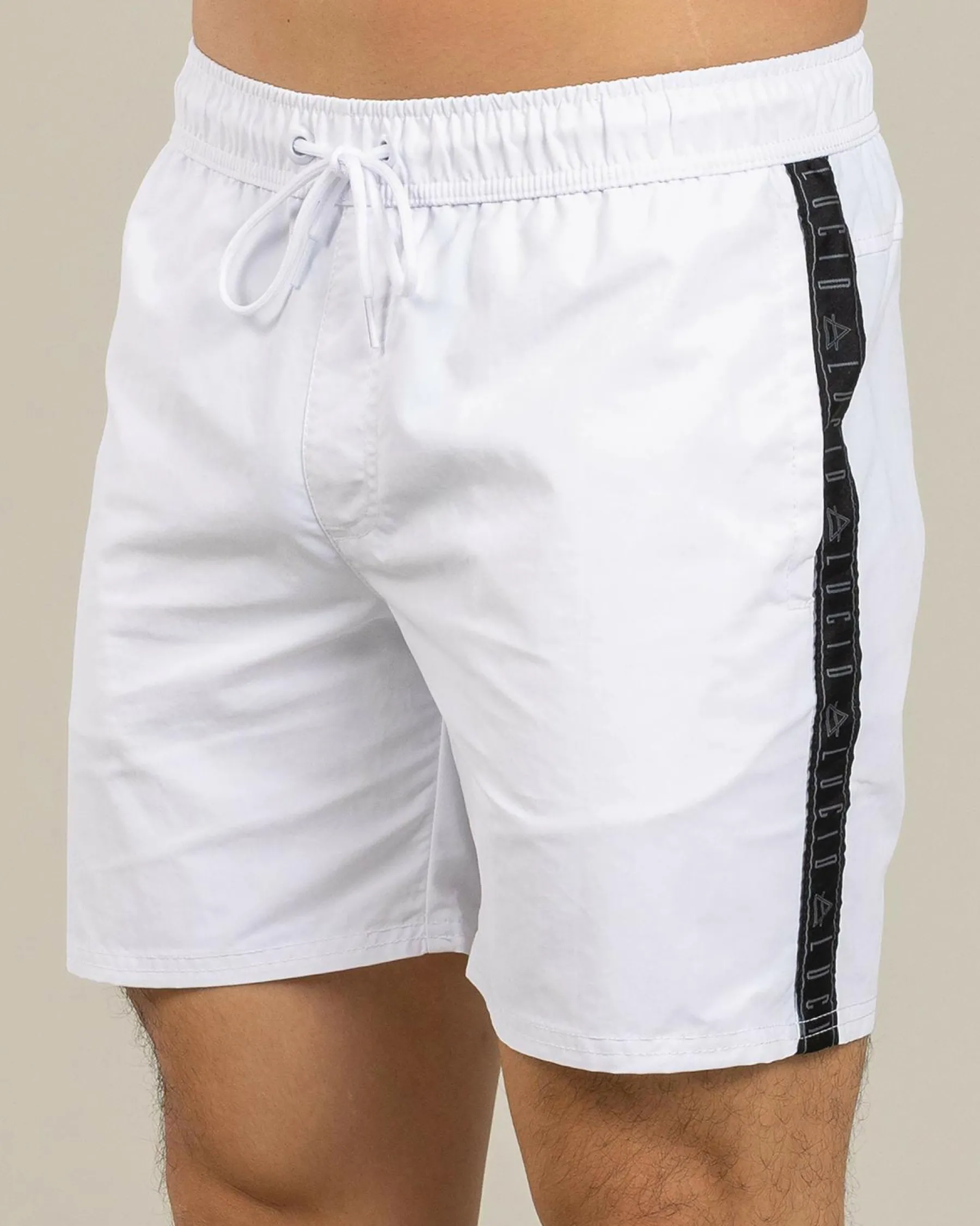 Shorts & Bottoms*Lucid Echo Elastic Waist Shorts White