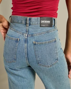 Bottoms*Dr Denim Echo High Straight Jeans Canyon Sky Retro Dirt