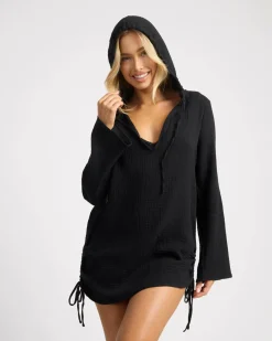 Beach Covers & Overswim*Topanga Eddie Cover Up Black