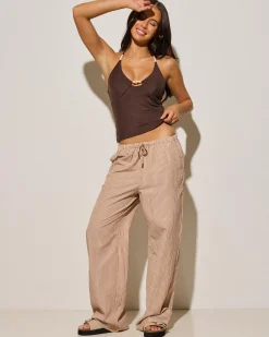 Tops*Ava And Ever Eden Halter Top Espresso