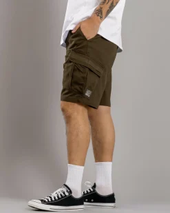 Shorts & Bottoms*Jacks Edition Elastic Waist Shorts Olive