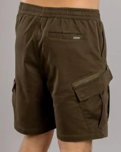 Shorts & Bottoms*Jacks Edition Elastic Waist Shorts Olive