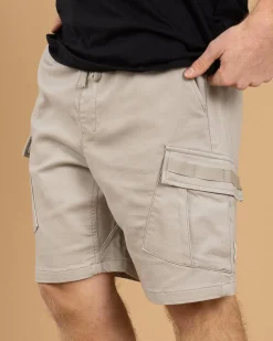 Shorts & Bottoms*Jacks Edition Elastic Waist Shorts Stone
