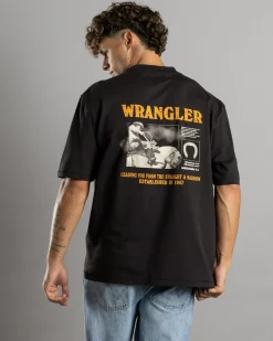 Tops & T-Shirts*Wrangler Editorial Slacker T-Shirt Worn Black