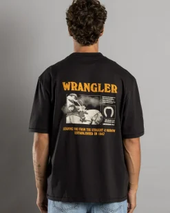 Tops & T-Shirts*Wrangler Editorial Slacker T-Shirt Worn Black