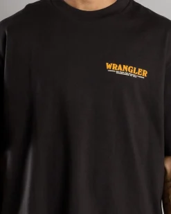 Tops & T-Shirts*Wrangler Editorial Slacker T-Shirt Worn Black