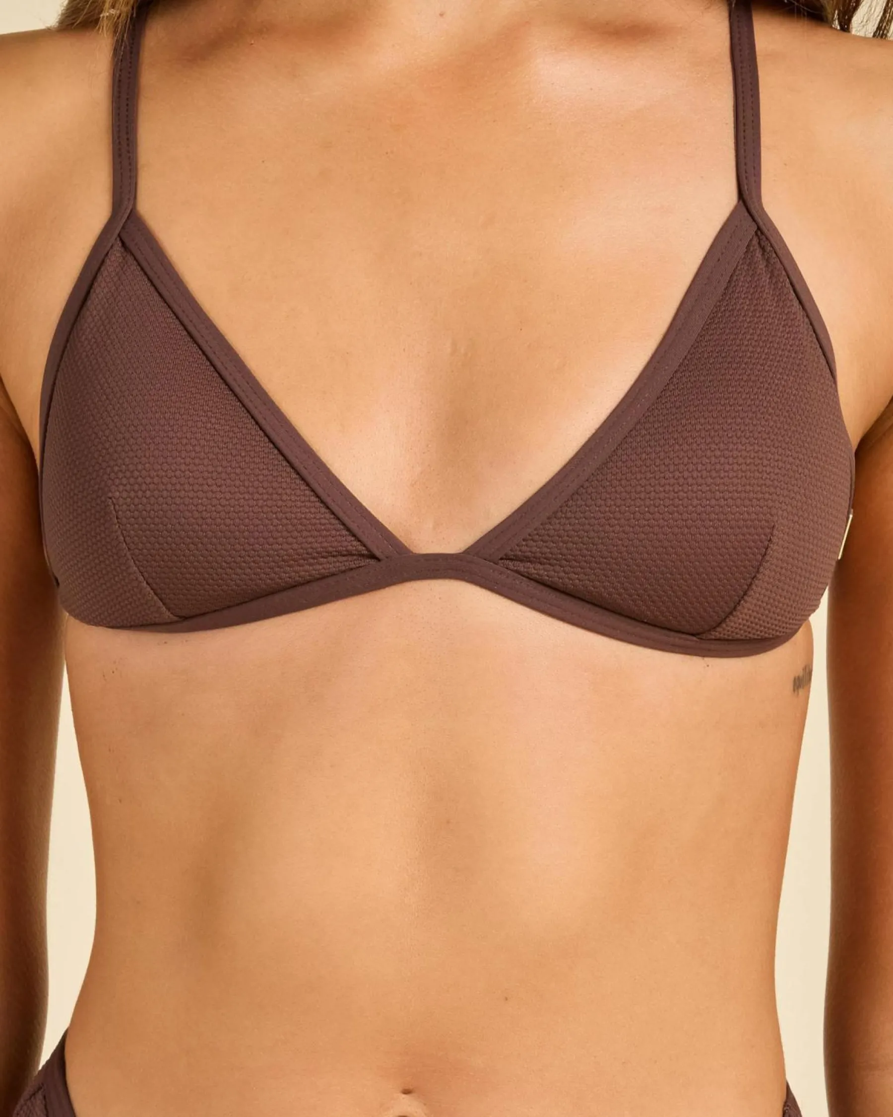 Bikinis*Topanga Edwina Triangle Bikini Top Dark Choc