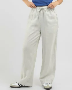 Hot Efficient Space Beach Pants Women Linen Blend|Bottoms