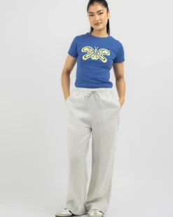 Hot Efficient Space Beach Pants Women Linen Blend|Bottoms