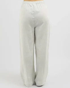 Hot Efficient Space Beach Pants Women Linen Blend|Bottoms