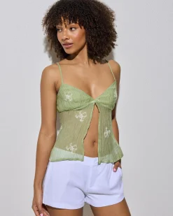 Elara Split Front Top Women Tops