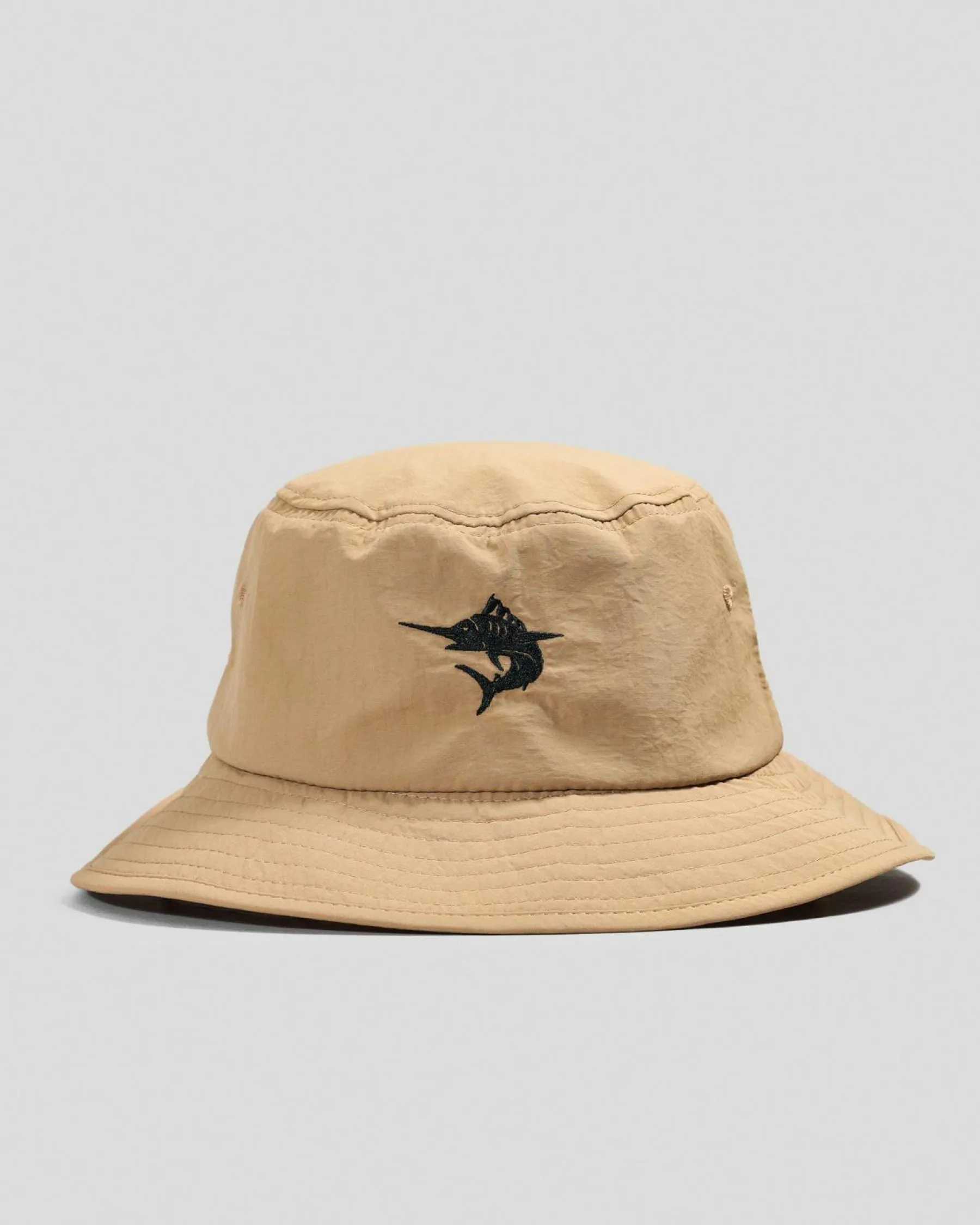 Headwear*Salty Life Elements Wide Brim Hat Washed Khaki