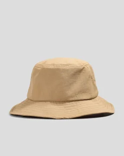 Headwear*Salty Life Elements Wide Brim Hat Washed Khaki