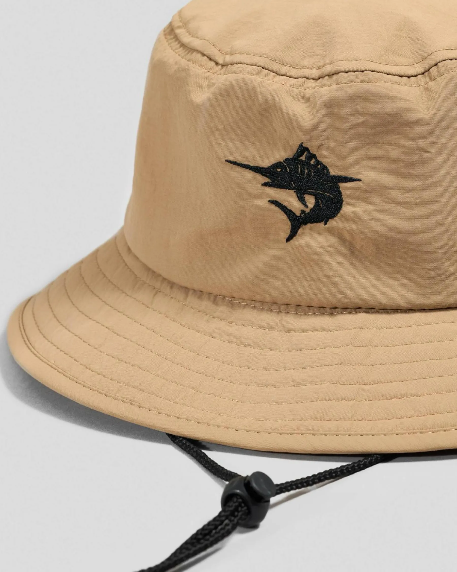Headwear*Salty Life Elements Wide Brim Hat Washed Khaki