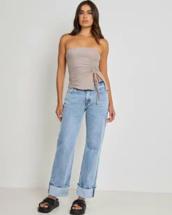Tops*Ava And Ever Elena Tube Top Mushroom