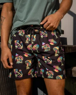 Shorts & Bottoms*Lucid Elevation Elastic Waist Shorts Black