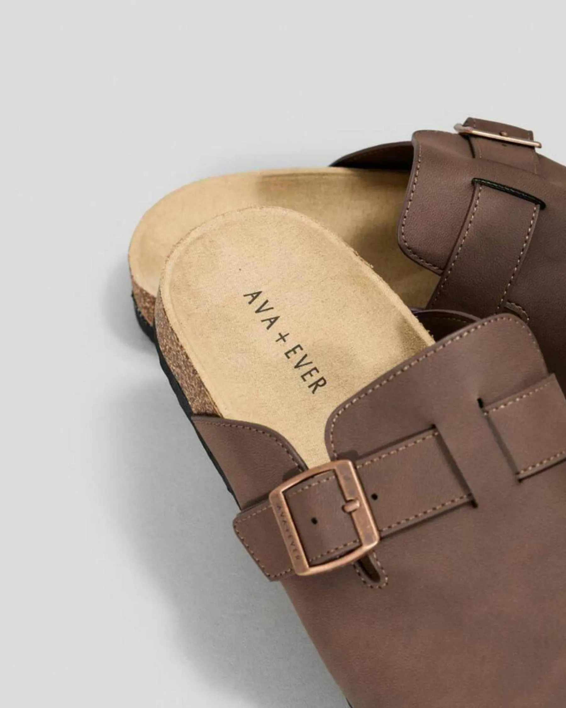 Slides*Ava And Ever Elias 2.0 Slide Sandals Mocha