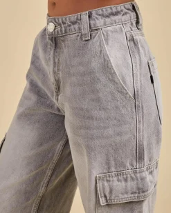 Elkie Cargo Jeans Women Denim|Bottoms