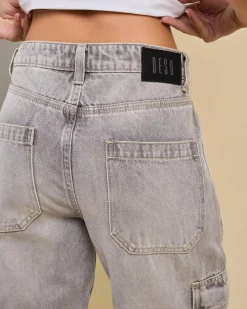 Elkie Cargo Jeans Women Denim|Bottoms