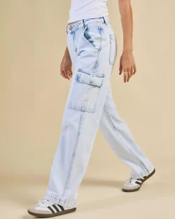 Online Elkie Cargo Jeans Women Denim|Bottoms