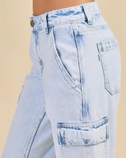 Online Elkie Cargo Jeans Women Denim|Bottoms
