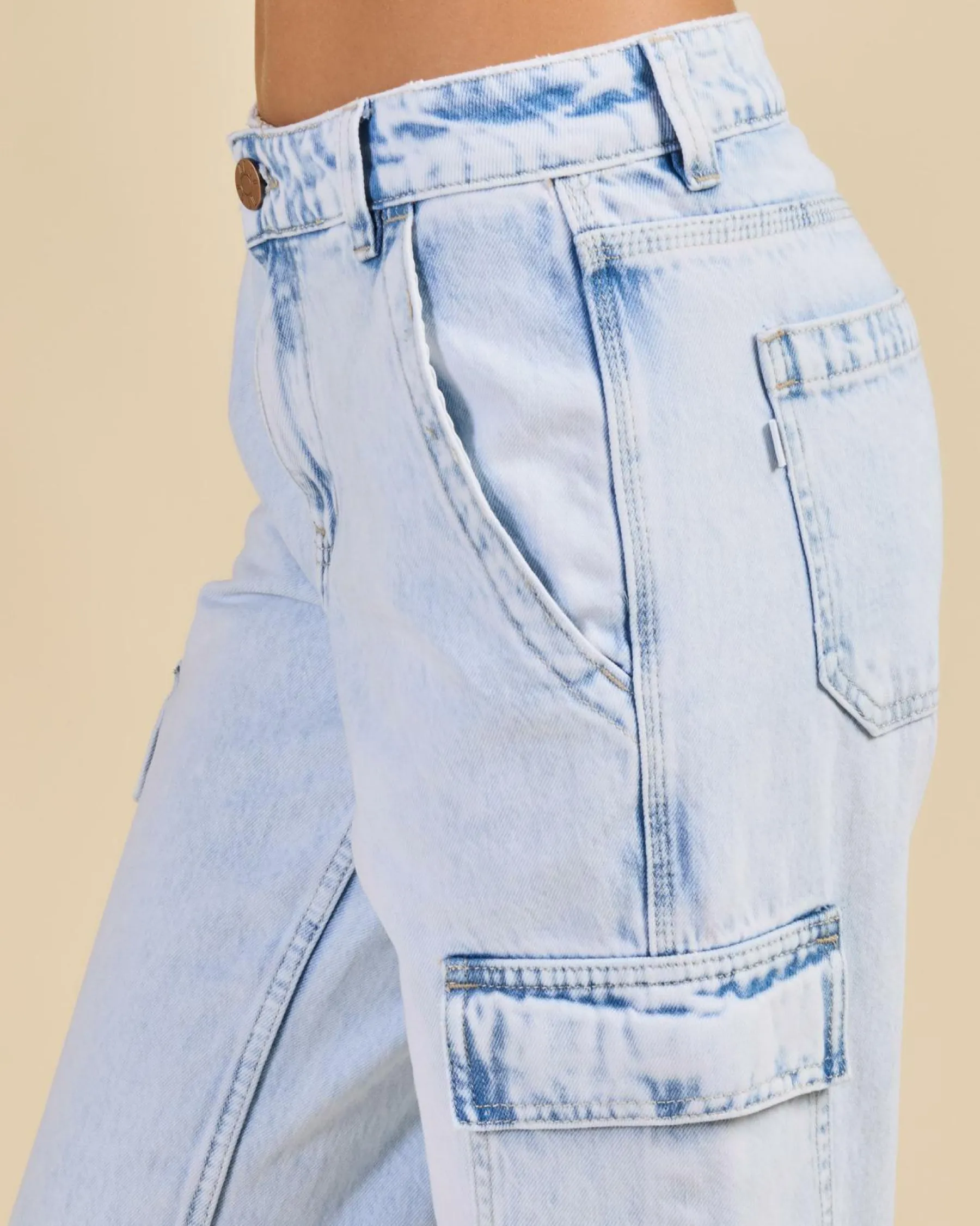 Online Elkie Cargo Jeans Women Denim|Bottoms