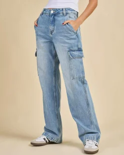 New Elkie Cargo Jeans Women Denim|Bottoms