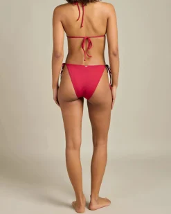 Bikinis*Topanga Ella Tie Side Bikini Bottom Cherry Red