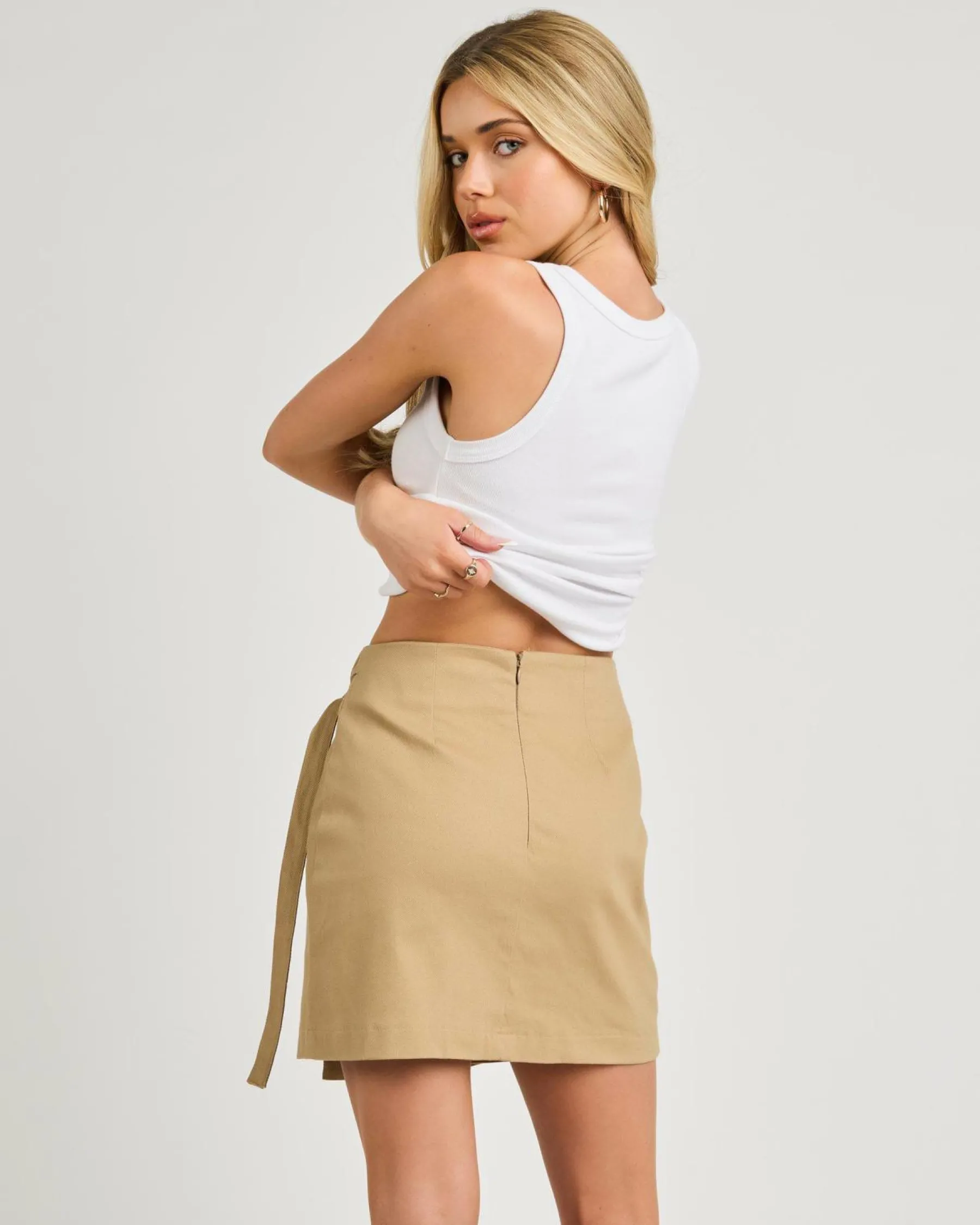 Bottoms*Ava And Ever Ellaria Skirt Latte