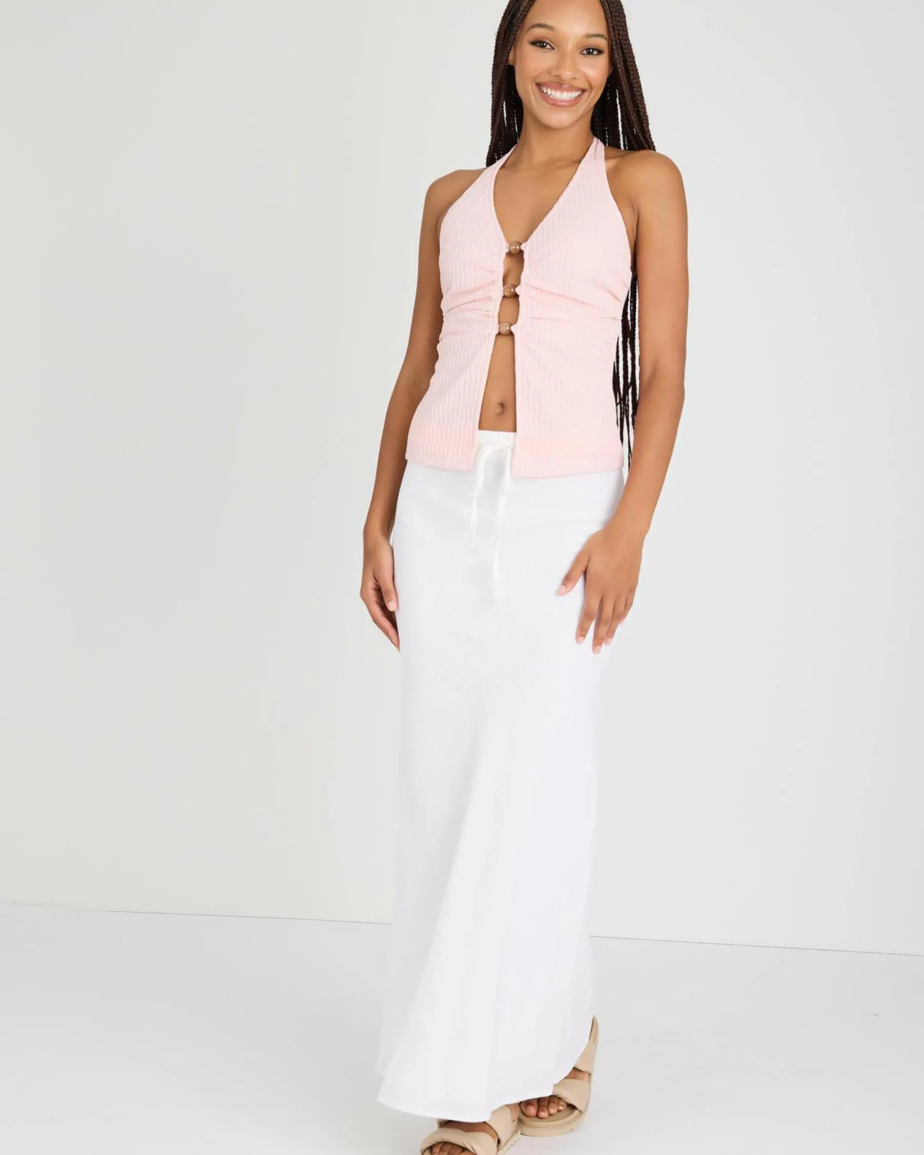 Discount Elle Cabo Halter Top Women Tops