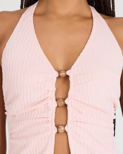 Discount Elle Cabo Halter Top Women Tops