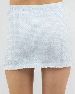 Bottoms*Mooloola Ellie Skirt Blue Check