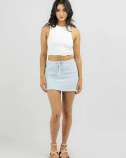 Bottoms*Mooloola Ellie Skirt Blue Check