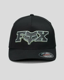 Headwear*Fox Ellipsoid Flexfit Cap Black/green