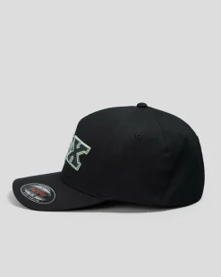 Headwear*Fox Ellipsoid Flexfit Cap Black/green