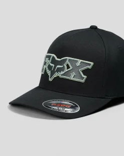 Headwear*Fox Ellipsoid Flexfit Cap Black/green