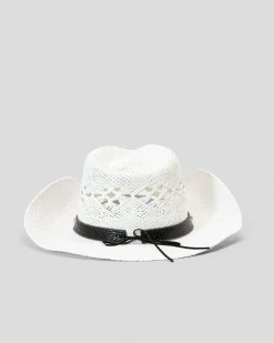 Headwear*Mooloola Ellison Cowgirl Hat White