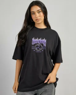 Tops*Kiss Chacey Ember Street T-Shirt Jet Black