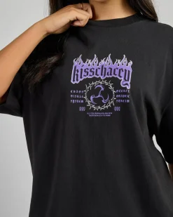 Tops*Kiss Chacey Ember Street T-Shirt Jet Black