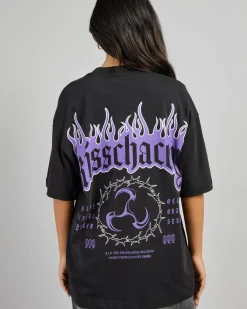 Tops*Kiss Chacey Ember Street T-Shirt Jet Black