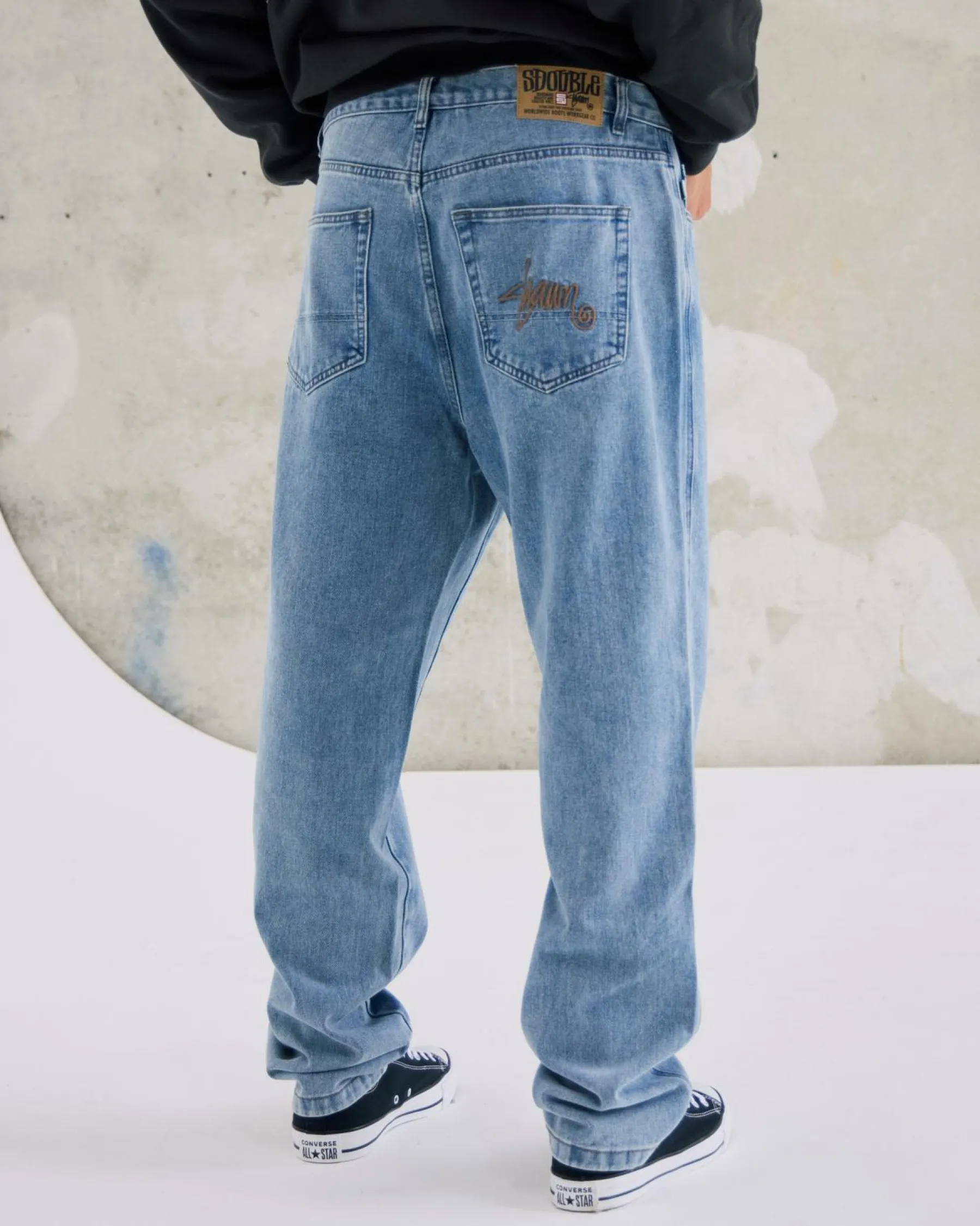 Discount Embroided Denim Standard Jeans Denim|Shorts & Bottoms