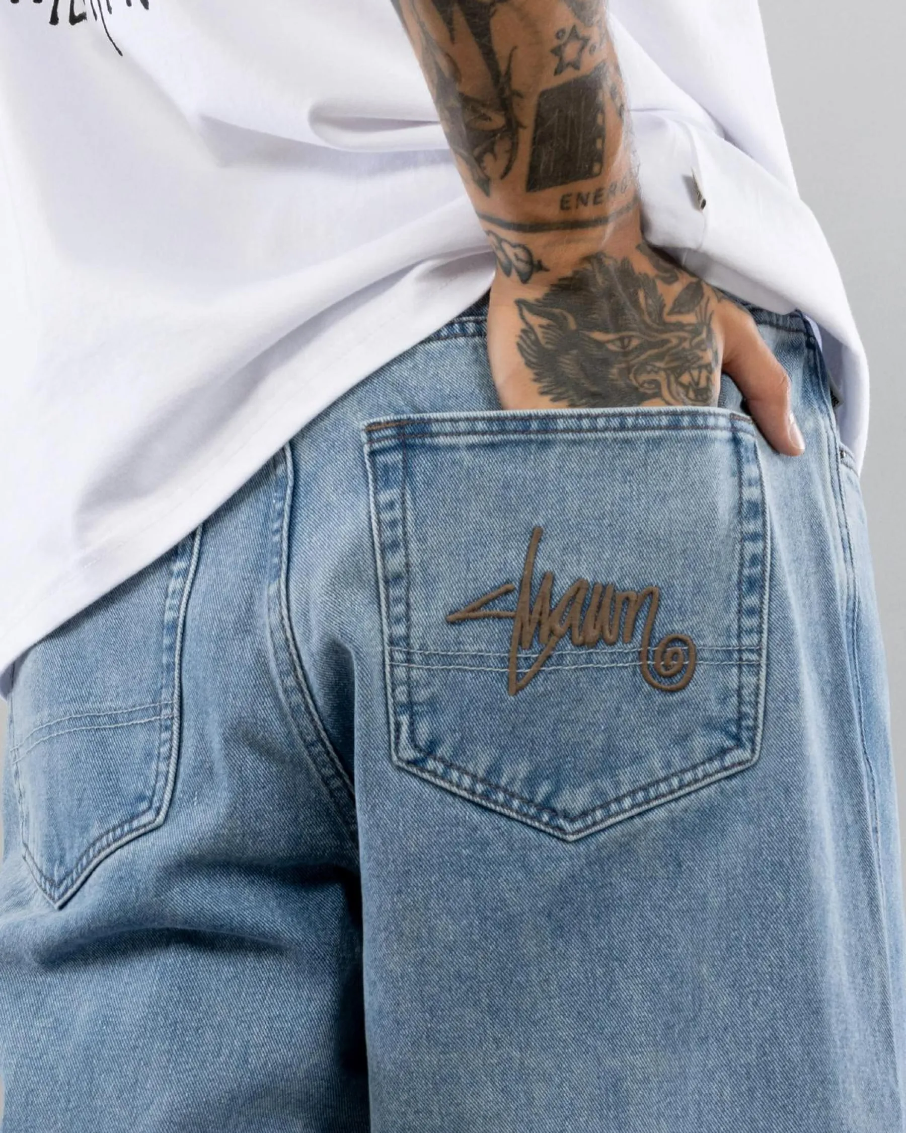 Discount Embroided Denim Standard Jeans Denim|Shorts & Bottoms