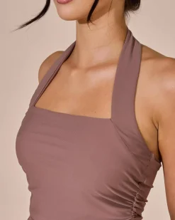 Tops*Gigi & Ella Emelia Halter Top Brown