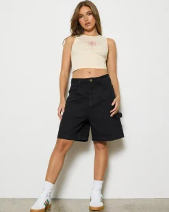 Hot Emilie - Denim Workwear Short Women Denim|Bottoms