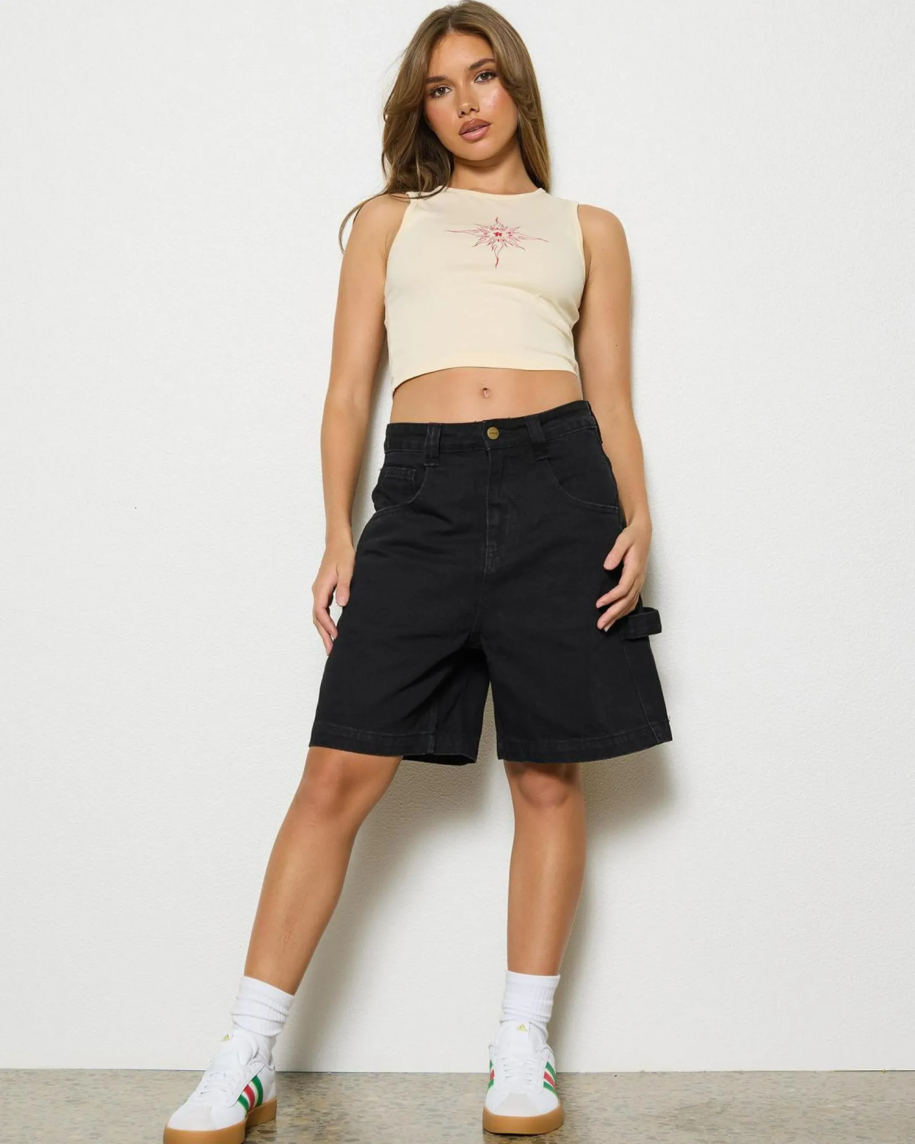 Hot Emilie - Denim Workwear Short Women Denim|Bottoms