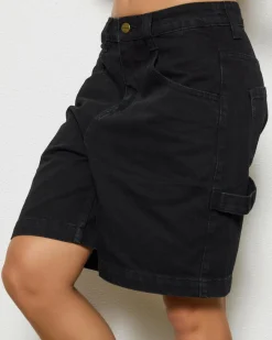 Hot Emilie - Denim Workwear Short Women Denim|Bottoms